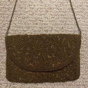 Vintage Beaded Copper Crossbody